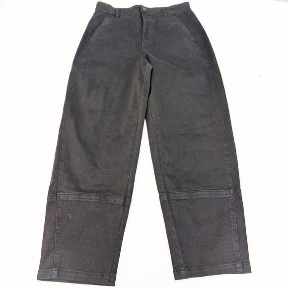 Everlane Wide Leg Black Denim Jeans Zip Fly Pants Size 2 - Picture 2 of 8